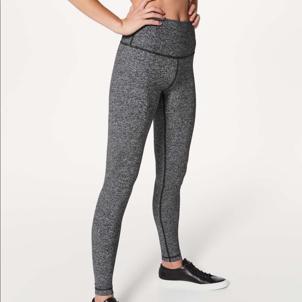 NEW lululemon heather we black leggings